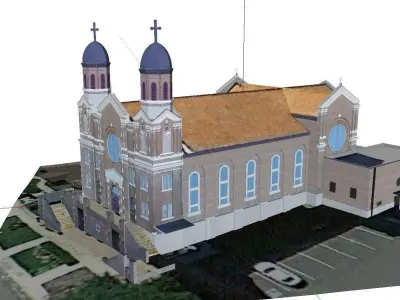 Architecture-Religion-God-Culture-Temple-018 church 3D model