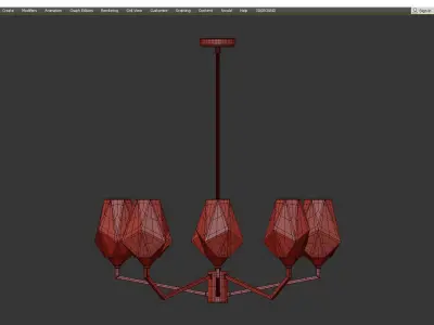 SOREN CHANDELIER Low-poly 3D model