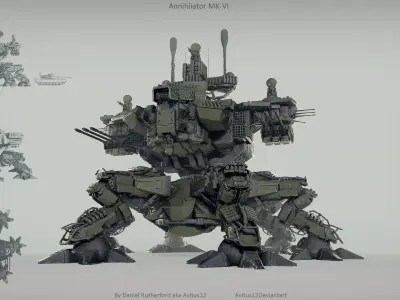Annihilator mech MK-VI 3D model