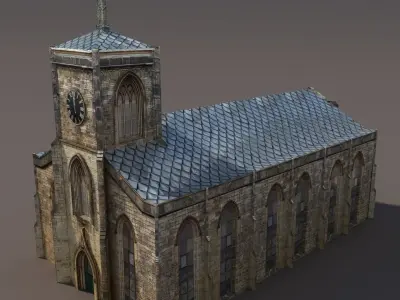 Church Low Poly 83 3D model