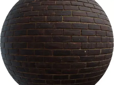 Aged Dark Red Brick Pavement  Texture