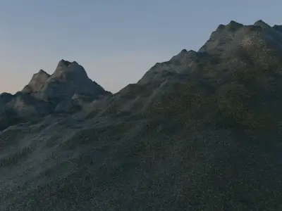 Snow Mountains 3D model