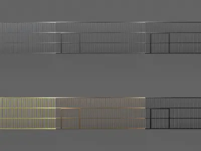 PBR Door Prison Cell 5 Low-poly 3D model