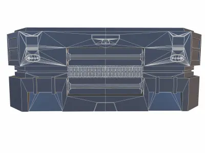 Sci-Fi Crate 5 Low-poly 3D model