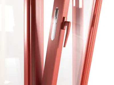 Aluminum windows 3D model