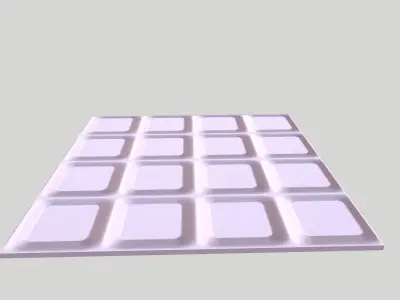 Seamless Tile Low-poly 3D model