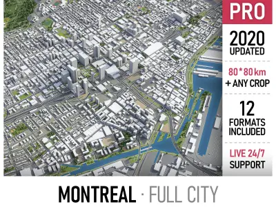 Montreal and Ottawa 3D Model Pack