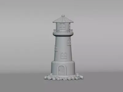 Lighthouse Low-poly 3D model
