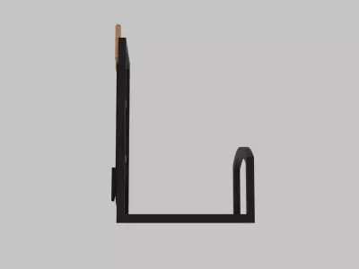 Firewood Holder and Fireplace Tools Free low-poly 3D model