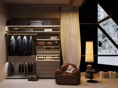 Bedroom interior scenes 3D model