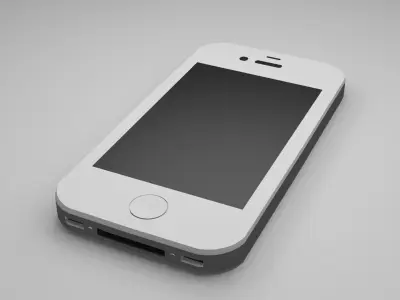 iPhone 4S Low-poly 3D model