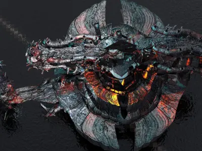 Deep ocean leviathan monster extractor 3D model