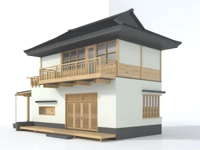 TRADITIONAL PIECES - OLD HOUSE 3D model