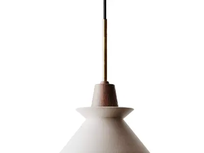 Bowl Shade Ceiling Light 3D model
