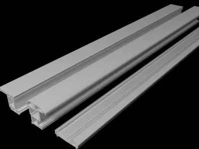 UPVC window Low-poly 3D model