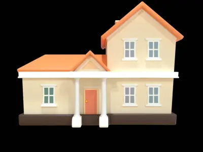 House  Low Poly 3D Model 3D model