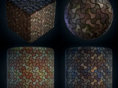 Stone Floor moss material - VOL 04 - Maps - SBsar Texture