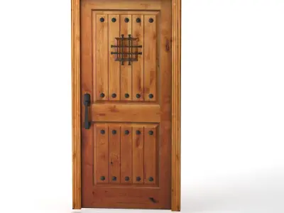 Spanish Door Low-poly 3D model