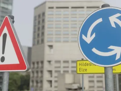 German Traffic Signs Package 1 Low-poly 3D model