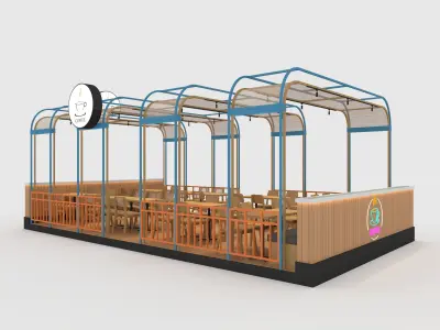 Booth 4 3D model