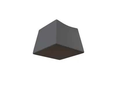 Z Keycap v1 001 Low-poly 3D model
