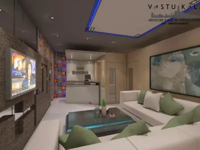 Coaching Reception And Waiting Hall 3D model