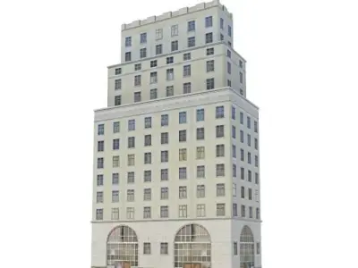 White Building 3D model