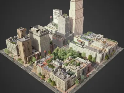 City District A21-A26 3D model