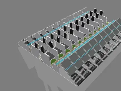 Futuristic Building Monument volume 3D model