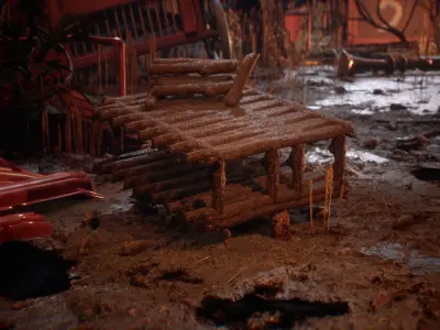 Creepy Circus 55 Assets Low-poly 3D model