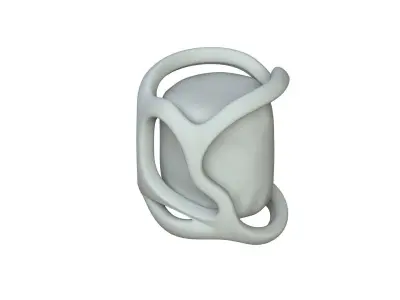 SciFi Shape Object Low Poly Low-poly 3D model 17