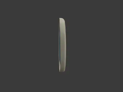 round small window  Low-poly 3D model