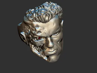 Terminator T800 Arnold Ring 3D print model