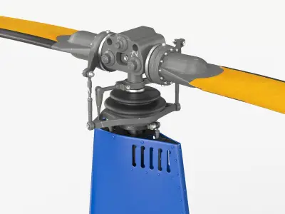  Robinson R-22 Beta II Light Utility Helicopter Blue 