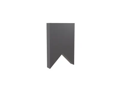 Bookmark Symbol v1 001 Low-poly 3D model
