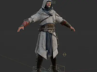 Assassins Creed Collection Ezio And Basim 3D Models Rigged PBR 3D Model Pack