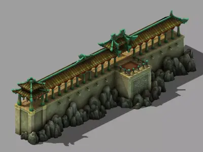 Xiqiao City Palace - Right 3D model