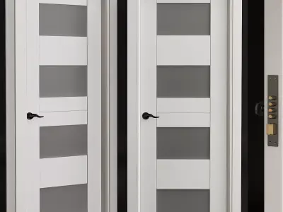 Bianco Noble Belldinni Modern Interior Door 3d model Low-poly 3D model