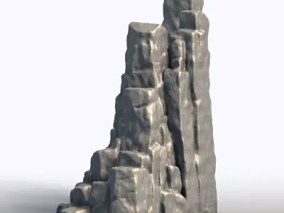 Stone Carved Sculpture Gothic Rock Carving Art  3D print model