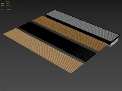 Underfloor radiator corona floor 3D model