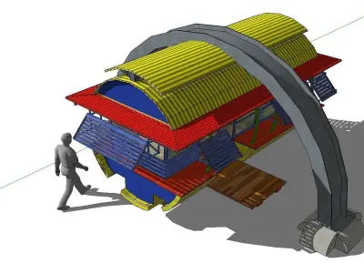 Creative Design-Holiday Cabin-0131 3D model