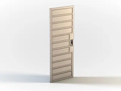 Modern door 3D model buy