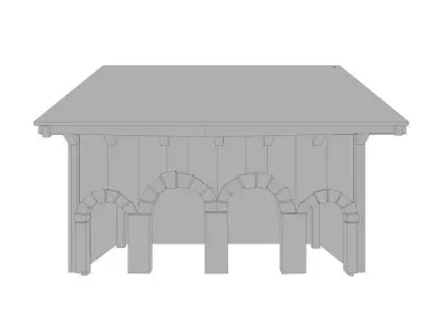 Barnyard Building Low-poly 3D model