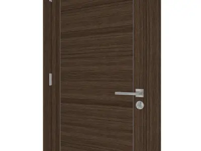 Door-051 interior door wood 3D model