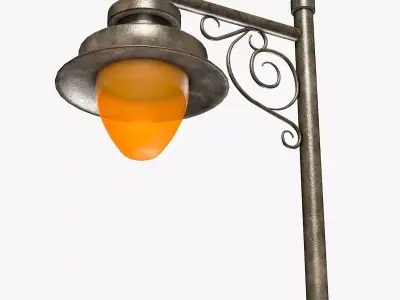 Street Lantern Low-poly 3D model order