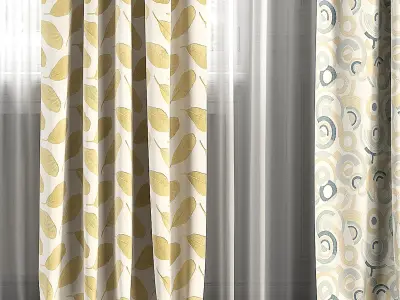 Curtain Set 118 3D model