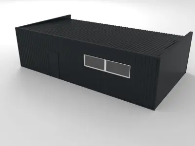 Modular office complete project for assembly   3D model