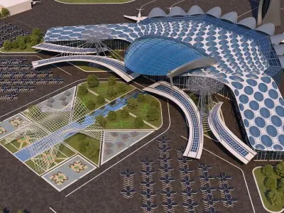 0009 - Architecture Airport - 2021 - 01 3D model