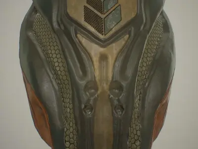Sci-fi Helmet  Low-poly 3D model purchase