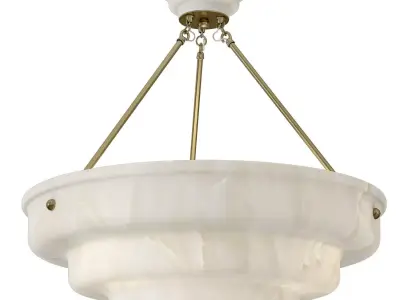 Chameleon home Alabaster Stepped Large Low-poly 3D model